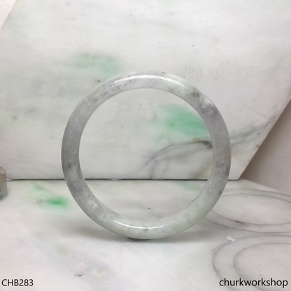 Large grayish lavender jade bangle