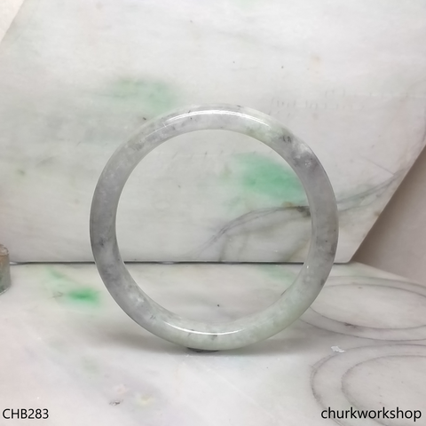Large grayish lavender jade bangle