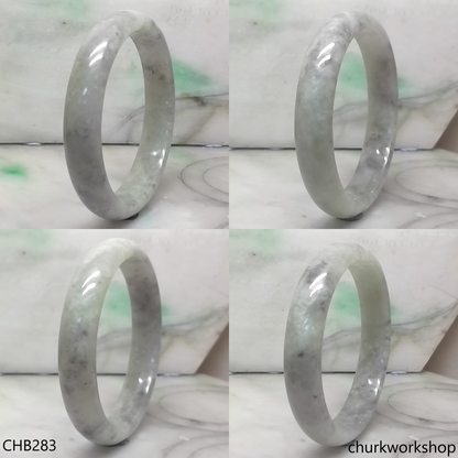Large grayish lavender jade bangle