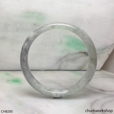 Large grayish lavender jade bangle