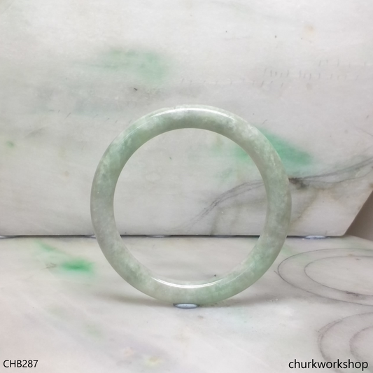 Light green jade bangle