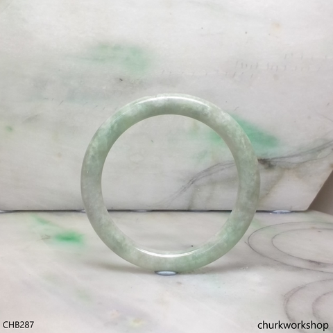 Light green jade bangle