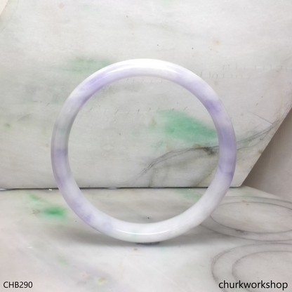 Extra large lavender jade bangle