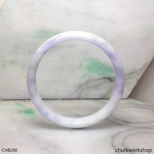 Extra large lavender jade bangle