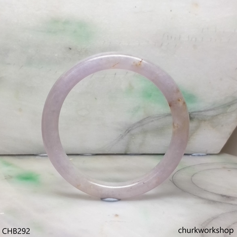 Pink lavender jade bangle