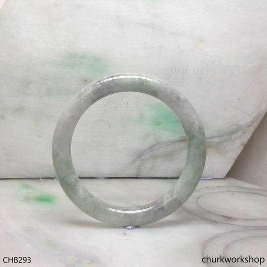 Grayish lavender large jade bangle
