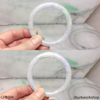 Lavender jade bangle