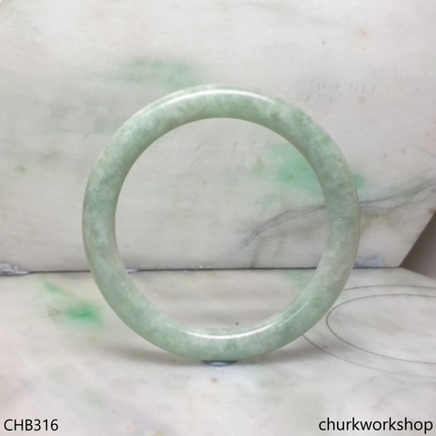 Reserved for Lai-oy   Large green jade bangle
