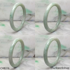 Reserved for Lai-oy   Large green jade bangle