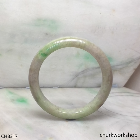 Light green with lavender jade bangle