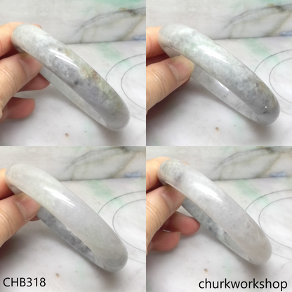 Grayish lavender jade bangle