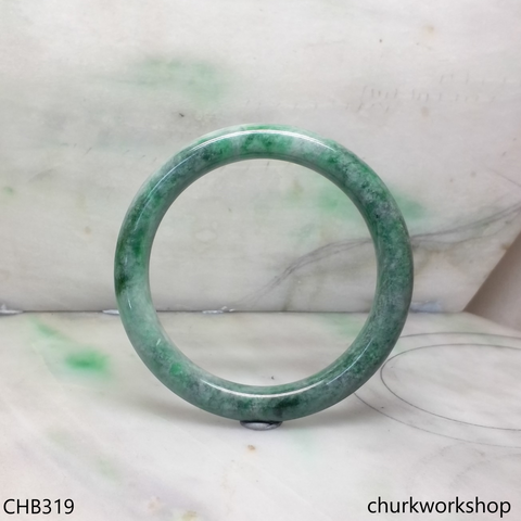 Large green jade bangle