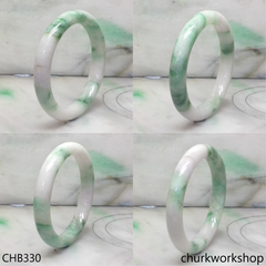 Bluish green jade bangle
