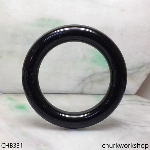 Large black  jade bangle