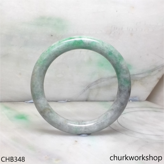 Large green jade bangle