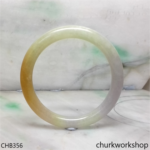 Multi-color jade bangle