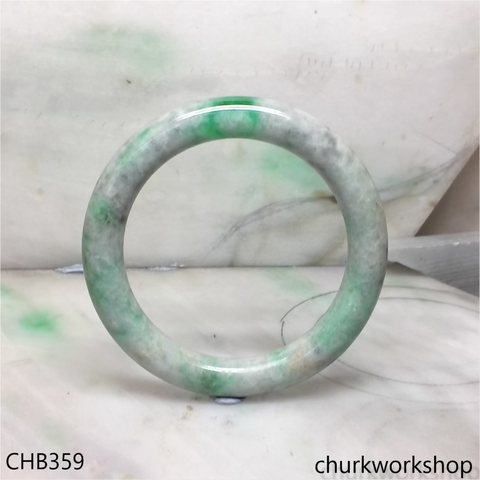 Large green jade bangle