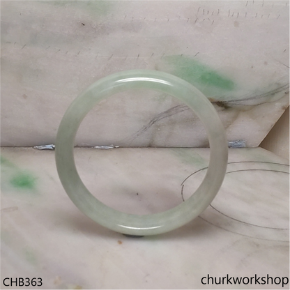 Light green jade bangle