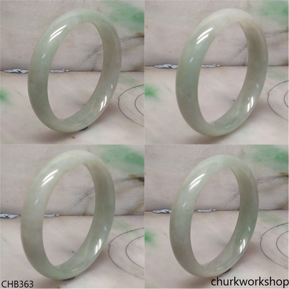 Light green jade bangle