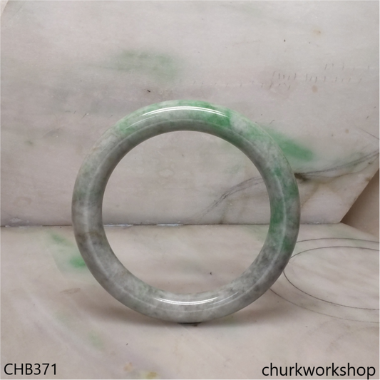 Large grayish green jade bangle