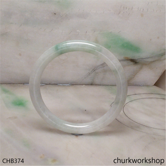 Light green jade bangle