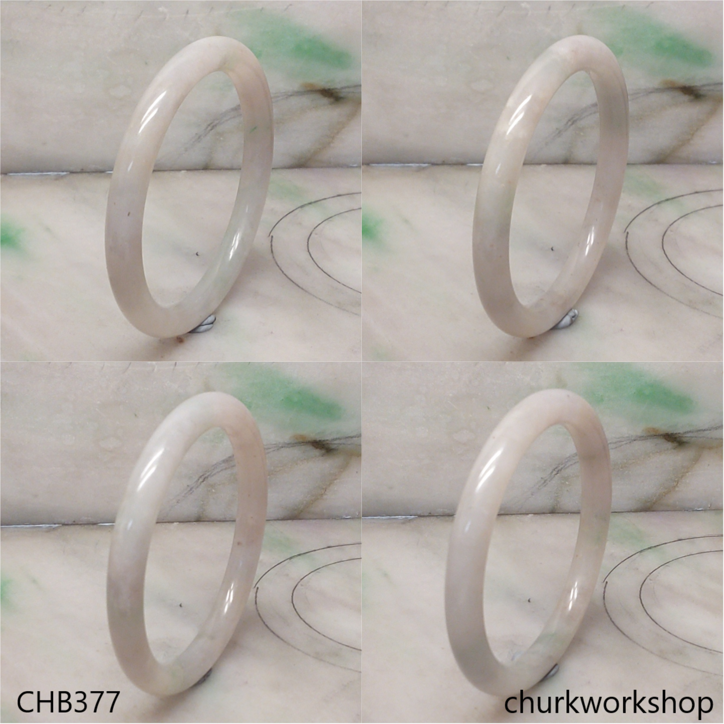 Pale lavender mix pale green bangle