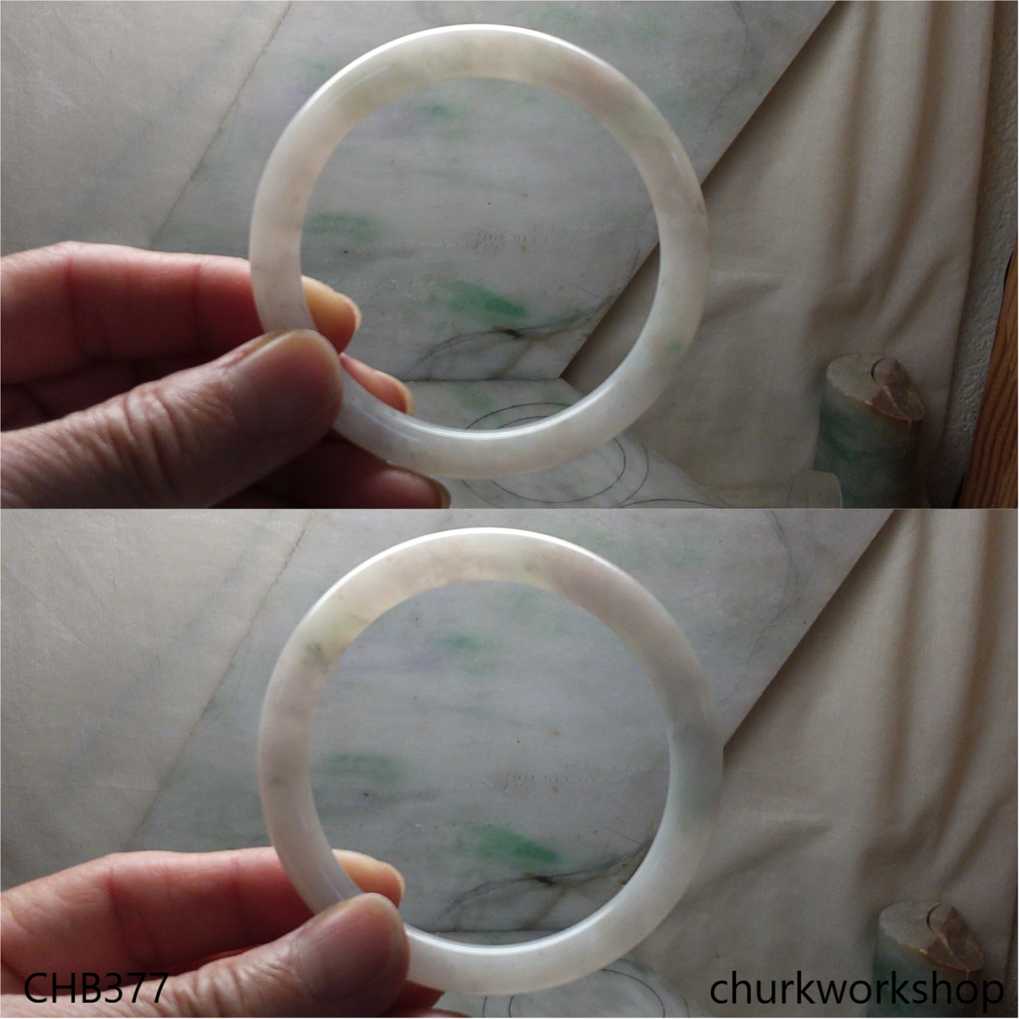 Pale lavender mix pale green bangle