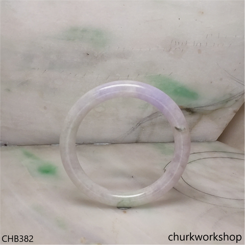 Pink lavender jade bangle