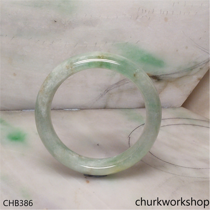 Light green jade bangle