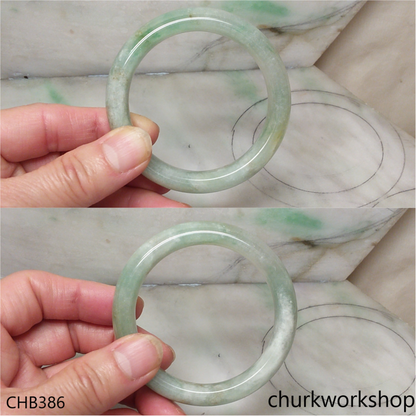 Light green jade bangle