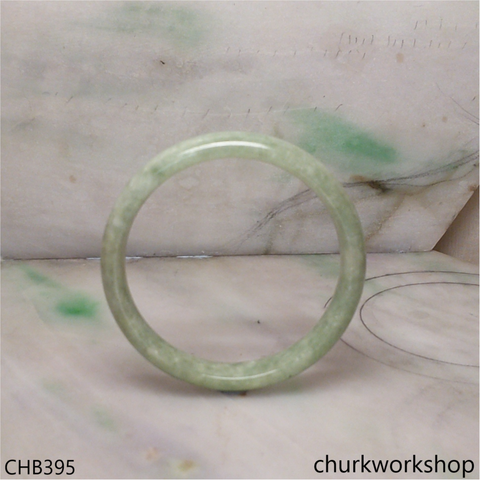 Light green jade bangle