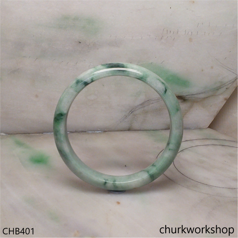Bluish green jade bangle
