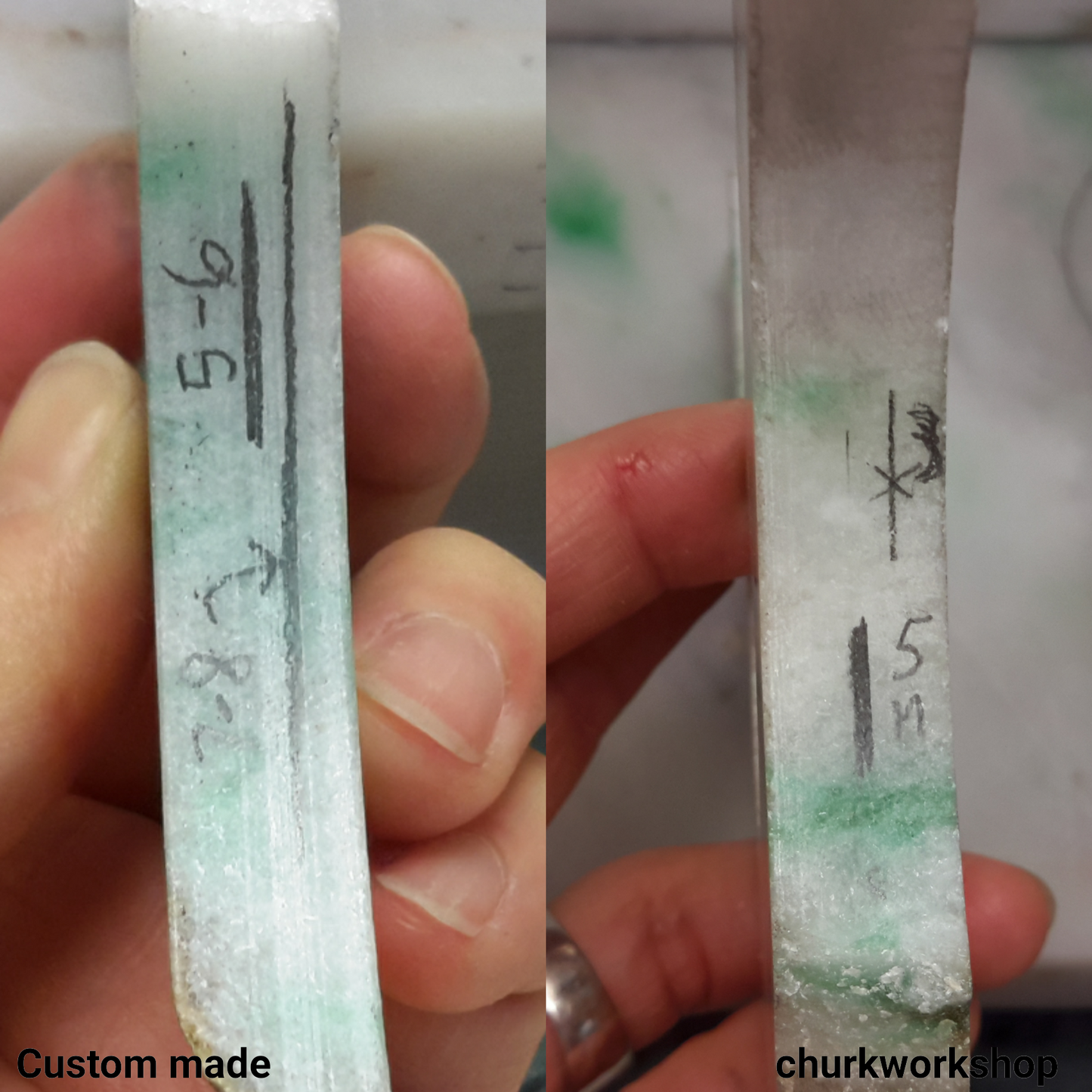 Reserved for Katelyn Custom made jade band set