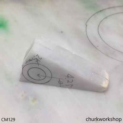 Reserved for TongLing   Custom made white jade band