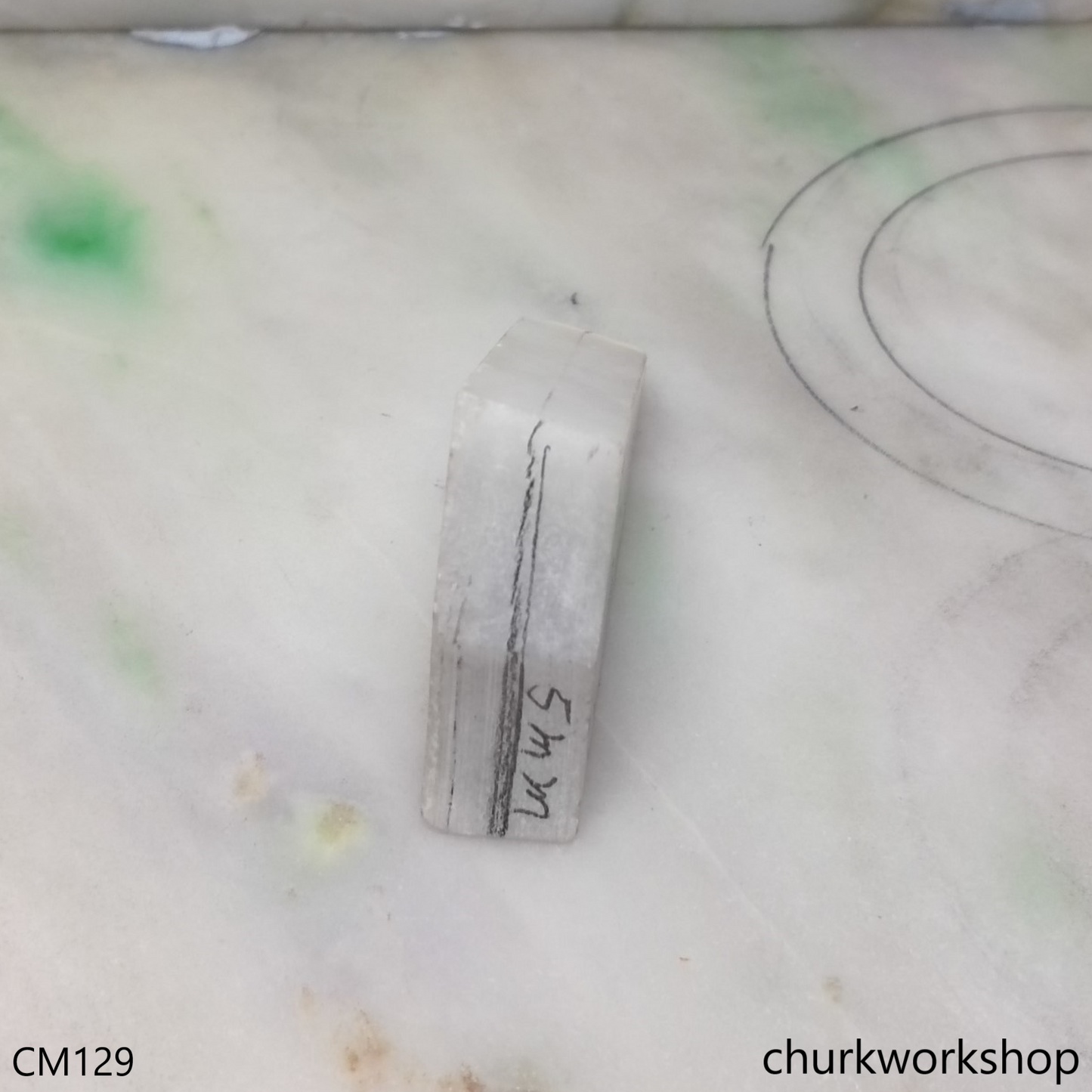 Reserved for TongLing   Custom made white jade band