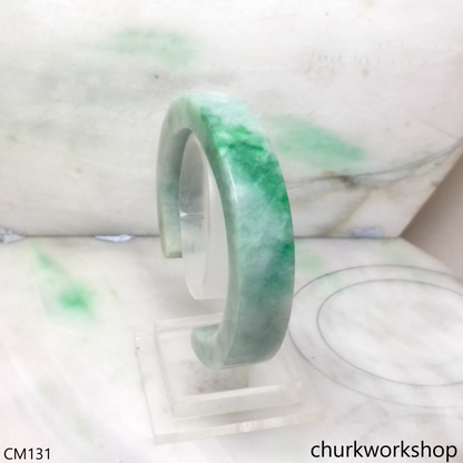 Custom cut jade cuff