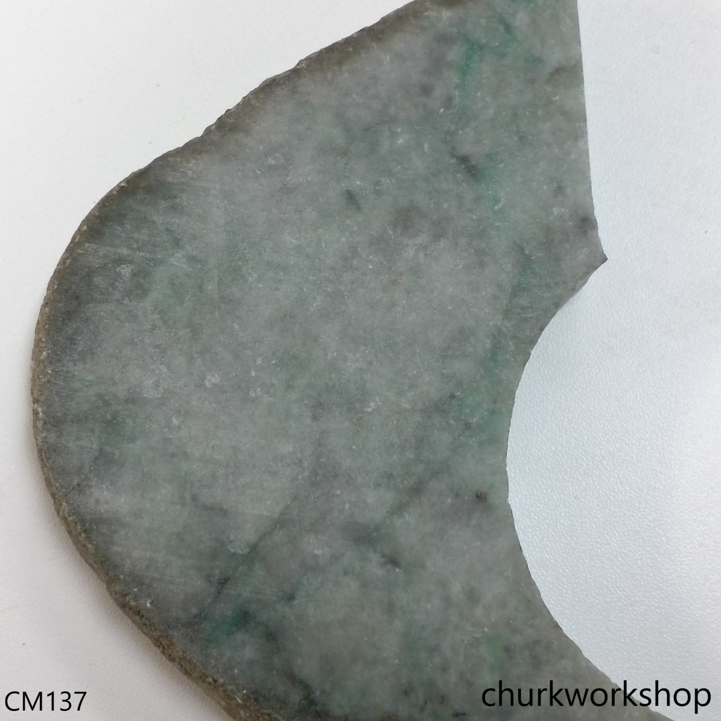 Custom cut jade cuff