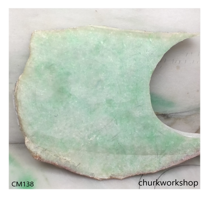 Custom cut jade cuff