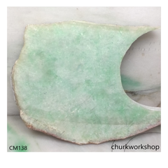 Custom cut jade cuff