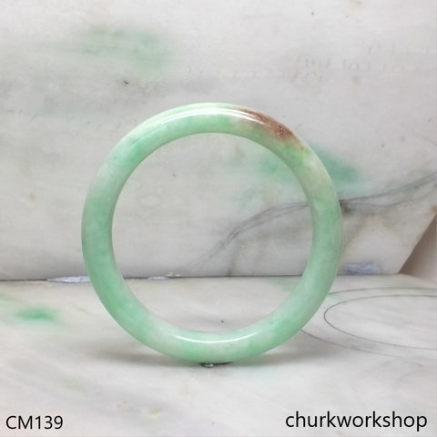 Custom cut jade bangle
