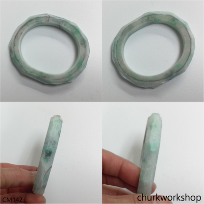 Custom cut jade cuff