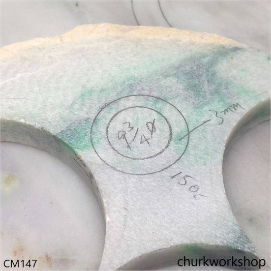 Custom cut jade band