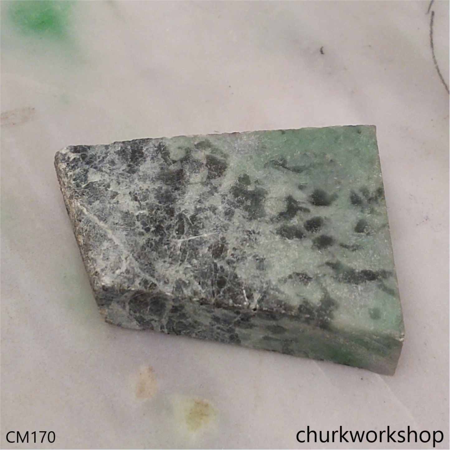 Custom cut Green animation pendant