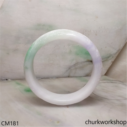 Custom cut Dragon & Phoenix jade bangle