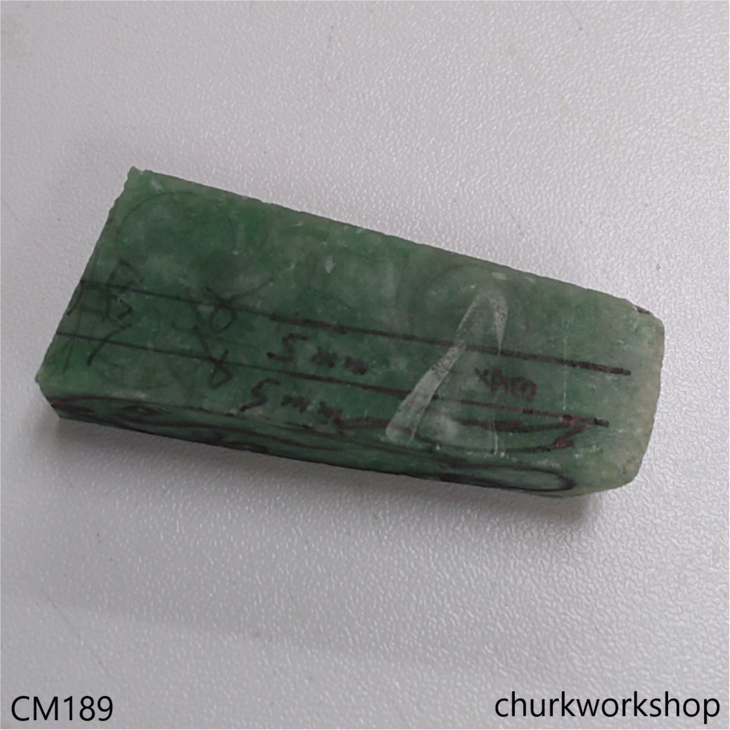 Custom cut jade fish earrings