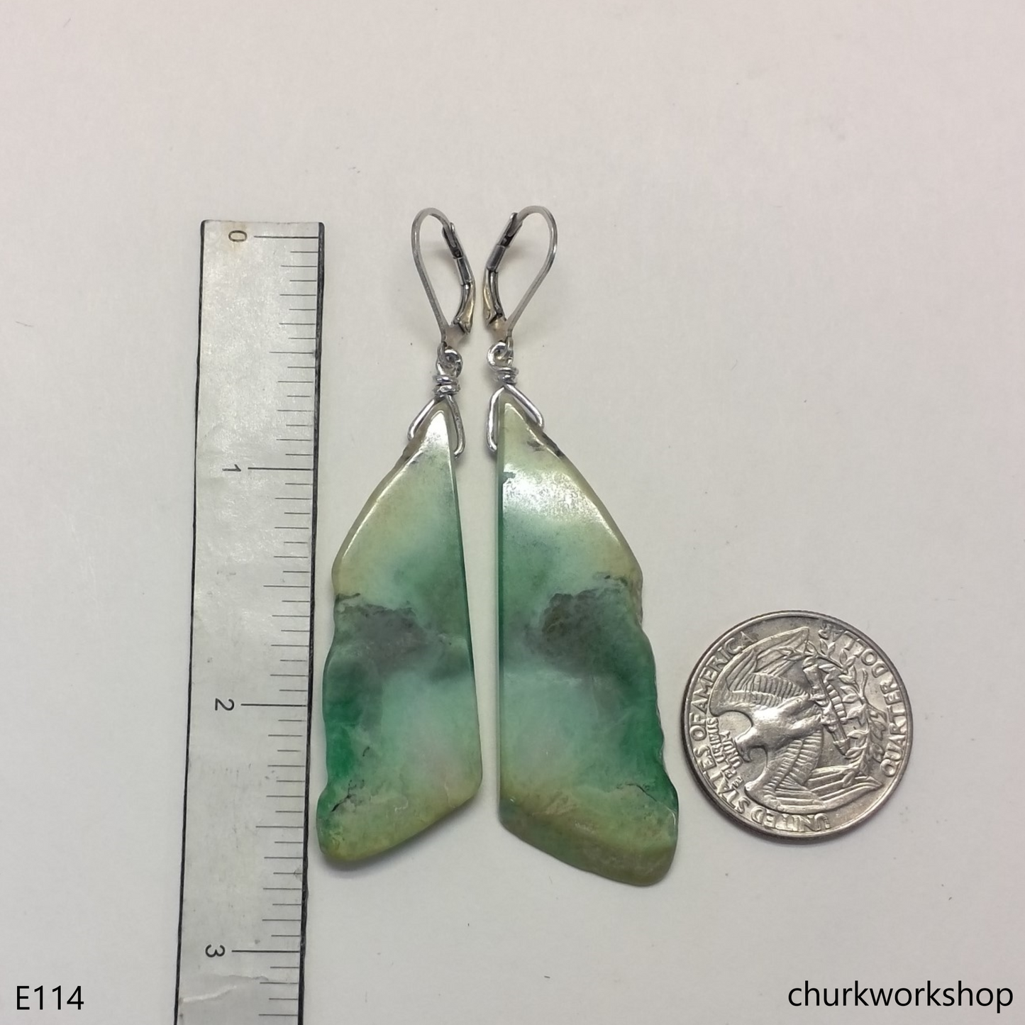 Jade earrings