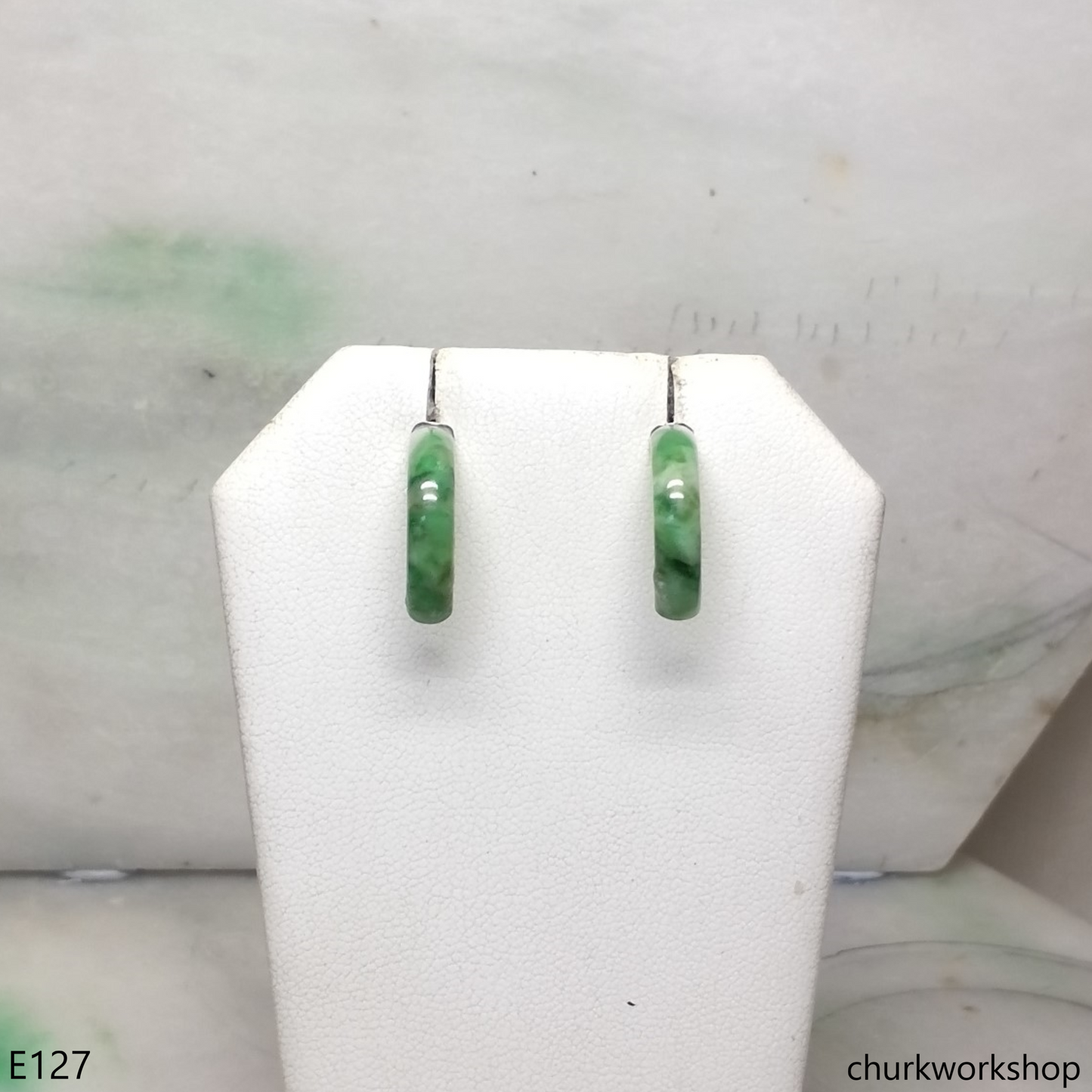 Bridge shape ear studs sterling silver
