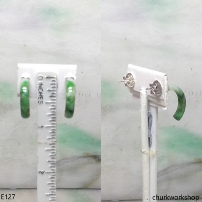 Bridge shape ear studs sterling silver