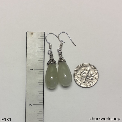 Rain drop earrings sterling silver