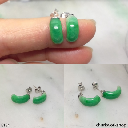 Bridge shape ear studs sterling silver